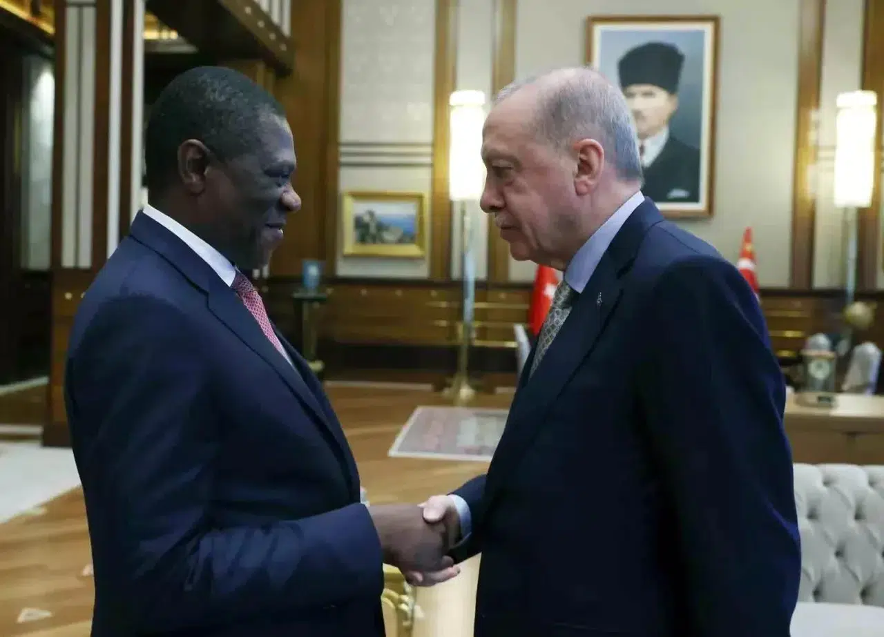 Cumhurbaşkanı Erdoğan, Güney Afrika Cumhuriyeti Cumhurbaşkanı Yardımcısı Mashatile'yi Kabul Etti
