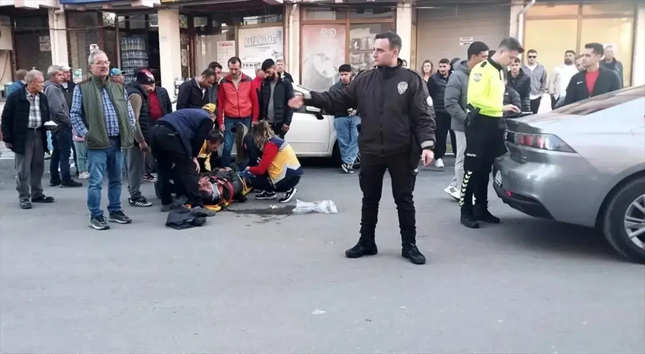 Gelibolu'da Trafik Kazası: Motosiklet Sürücüsü Yaralandı