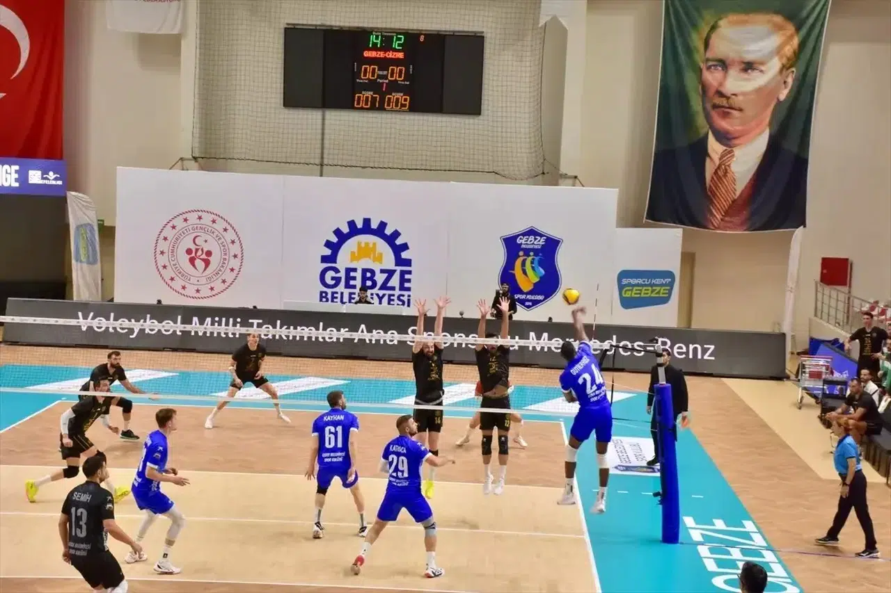 Gebze Belediyespor, Rams Global Cizre Belediyespor'u 3-1 Mağlup Etti