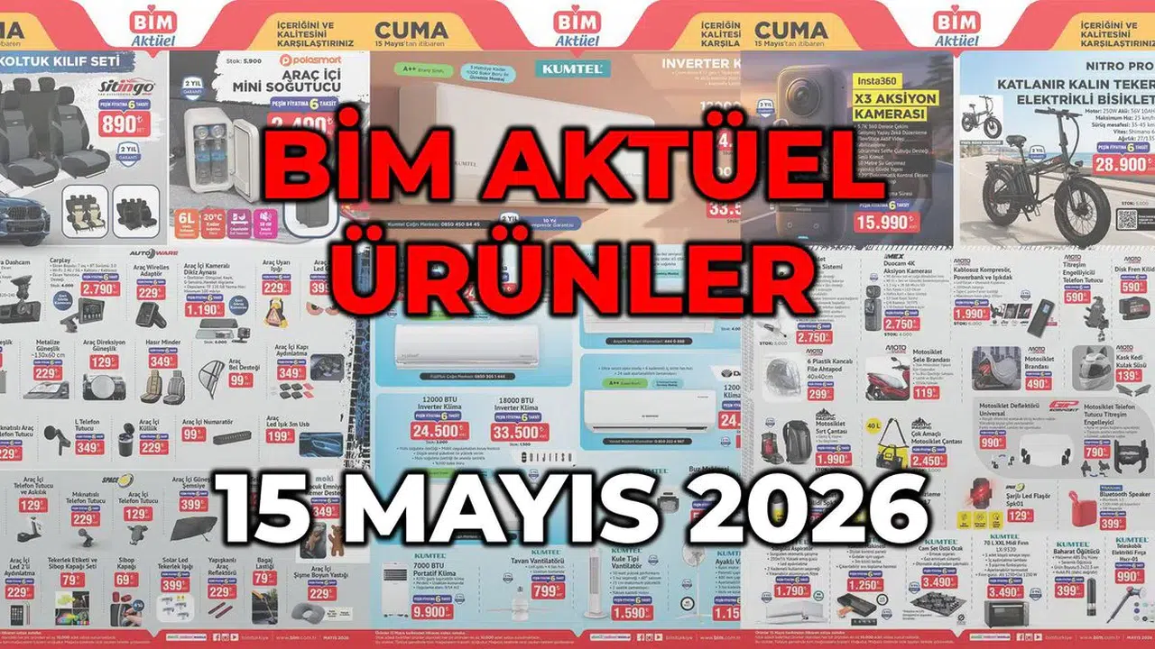 Yaz hazırlığı BİM raflarına taşındı: İşte 15 Mayıs'ın dikkat çeken indirimli ürün listesi