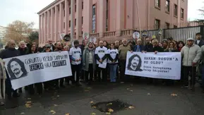 Gazeteci Hakan Tosun için Adalet Bakanlığı önünde eylem