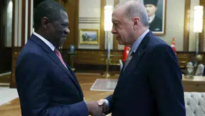 Cumhurbaşkanı Erdoğan, Güney Afrika Cumhuriyeti Cumhurbaşkanı Yardımcısı Mashatile'yi Kabul Etti