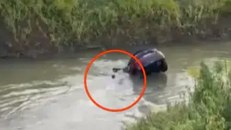 İtalya'da Boğulmaktan Kıl Payı Kurtulan Sürücü