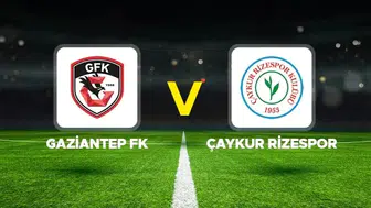 Gaziantep FK - Çaykur Rizespor Maçı Detayları