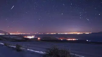 Bitlis'te Kartpostallık Manzara: Gökyüzünde Geminid Meteor Yağmuru