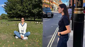 Fahriye Evcen Londra Tatilinde Moda Rüzgarı Estiriyor