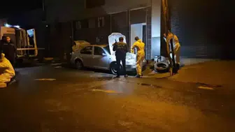 Evsiz Kişinin Isınmak İçin Girdiği Araçta Yangın Çıktı