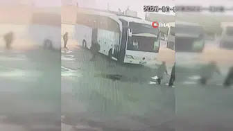 Akhisar'daki acı kazadan geriye o görüntüler kaldı: Faciadan dakikalar önce son mola
