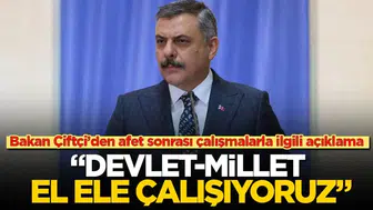 Bakan Çiftçi'den afet bölgesi için kritik mesaj: Yaralar el birliğiyle sarılıyor