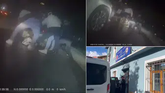 Sarıyer'de dehşet anları: Motokuryeye kasklı ve silahlı saldırı kamerada