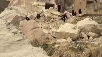 Kapadokya'da hüzünlü gün: Göreme'de kaya düşmesi sonucu 2 can kaybı