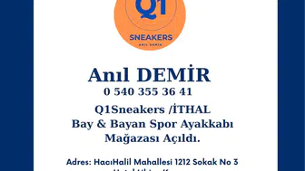 Q1 Sneakers Spor Ayakkabı Mağazası Hizmete