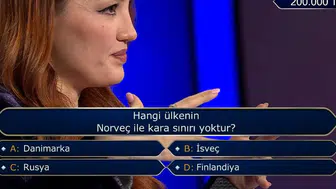 Milyoner koltuğunda coğrafya sınavı: Norveç'in komşusu olmayan o ülke hangisi?
