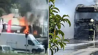 Muğla'da dehşet anları: Akaryakıt boşaltan tanker bir anda patladı