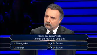 Milyoner’de coğrafya krizi: Hangi ülkede Fransızca resmi dil değil?