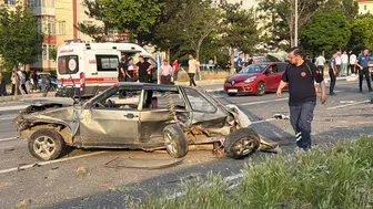 Kütahya yolunda can pazarı: Kontrolden çıkan otomobil faciaya yol açtı