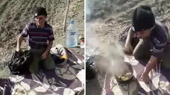 Sosyal medyanın fenomen çobanı Şahin Dürlü'den samimi sofra paylaşımı