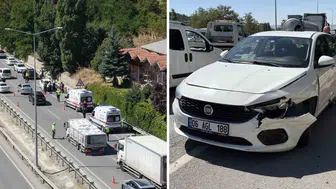 Samsun-Çorum yolunda zincirleme kaza: 5 yaralı, trafik felç oldu