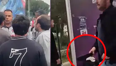 Ege Üniversitesi’nde dehşet anları: Kampüs çıkışında palalı saldırı kamerada