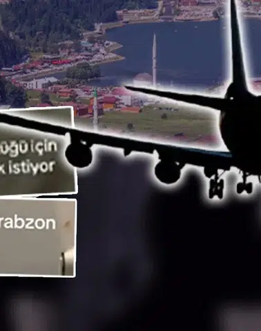 Trabzon Uçağında Gergin Anlar: İki Yolcunun Öpüşmesi Kavga Çıkardı