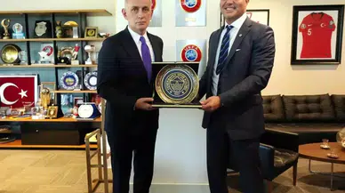 Sadettin Saran, TFF Başkanı Hacıosmanoğlu'nu Ziyaret Etti