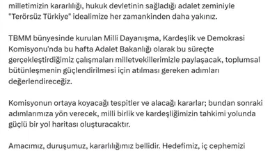 Adalet Bakanı Tunç: Terörsüz Türkiye Hedefine Yakınız