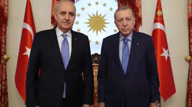 Başkan Recep Tayyip Erdoğan, TBMM Başkanı Numan Kurtulmuş'u Kabul Etti