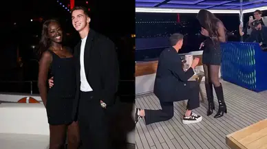 Bertuğ Yıldırım'dan Oriana Correia Gomes'e Boğaz'da Evlilik Teklifi