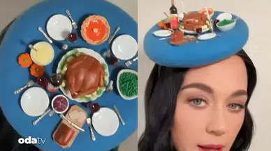 Katy Perry'nin Şükran Günü Şapkası Dikkat Çekti