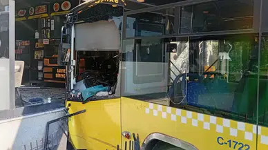 Üsküdar’da İETT Otobüsü Börekçiye Daldı: Yaralılar Var