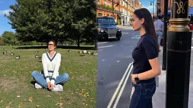 Fahriye Evcen Londra Tatilinde Moda Rüzgarı Estiriyor