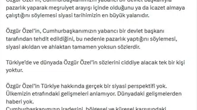 AK Parti Genel Başkan Yardımcısı Ömer Çelik'ten Özgür Özel'e Sert Tepki