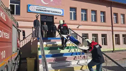 Aksaray'da Afet Tatbikatı Gerçekleştirildi