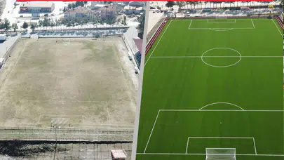 Çal’a Modern Futbol Sahası Kazandırıldı