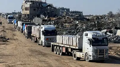 UNRWA: Bugün Yaklaşık 170 Kamyon Gazze Şeridi'ne Girdi