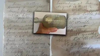 İki askerin mektupları 109 yıl sonra şişeden çıktı: Birinci Dünya Savaşı'nda cephedeydiler