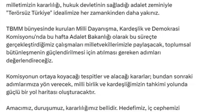 Adalet Bakanı Tunç: Terörsüz Türkiye Hedefine Yakınız