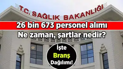 Sağlık Bakanlığı 26 Bin 673 Personel Alımı Duyurusu