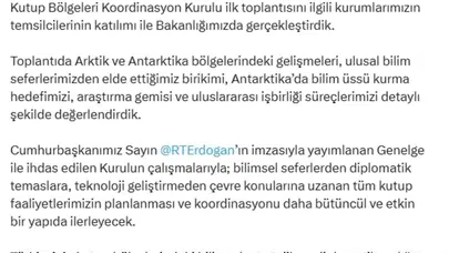 Bakan Kacır: Türkiye'nin Kutuplardaki Varlığını Güçlendireceğiz