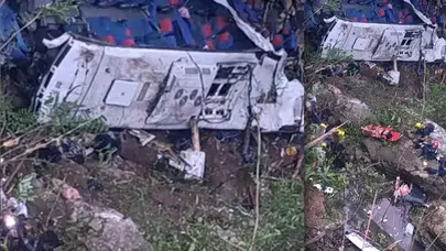 Mezuniyet Kutlamasından Dönüşte Feci Kaza: Otobüs Uçurumdan Yuvarlandı