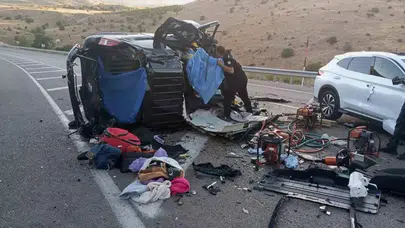 Malatya-Kayseri Karayolunda Korkunç Kaza: 4 Ölü, 2 Yaralı