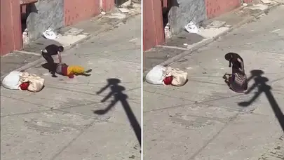 Eskişehir'de Sokak Ortasında Kadına Şiddet Olayı