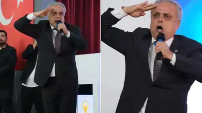 Hasan Ufuk Çakır, AK Parti'ye Katıldıktan Sonra Erdoğan'ın Fotoğrafına Selam Durdu