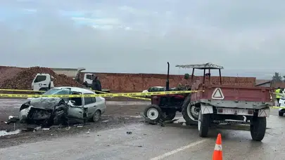 Çorum’da Traktör ile Otomobil Çarpıştı: Bir Ölü, İki Yaralı