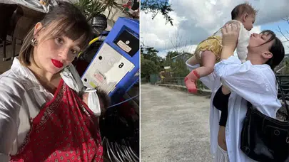 Gizem Karaca'dan Anne-Kız Pozu: 7 Aylık Leyla Yaz'ın Son Hali