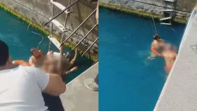 Emirgan'da korku dolu anlar: Denizin ortasında fenalaşan kadın ölümden döndü