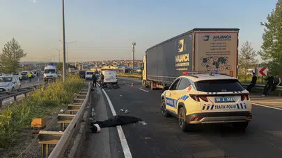 Tekirdağ'da acı haber: Genç sürücünün kontrolündeki motosiklet bariyerlere gömüldü