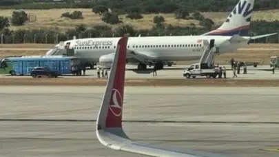 Gaziantep Havalimanı'nda korku dolu anlar: SunExpress uçağı iniş sırasında tehlike atlattı