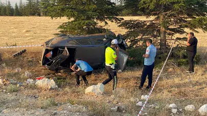 Sertavul yolunda korkutan kaza: Sürücü ağaçların arasına uçtu