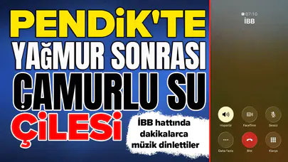 Pendik'te musluklardan akan çamur şoku: İBB'nin çözüm yerine müziğiyle karşılaştılar